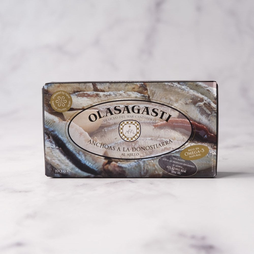 Cantabrian Anchovies Whole 'a la Donostiarra' (Sauteed with Garlic San Sebastian Style) - 190g